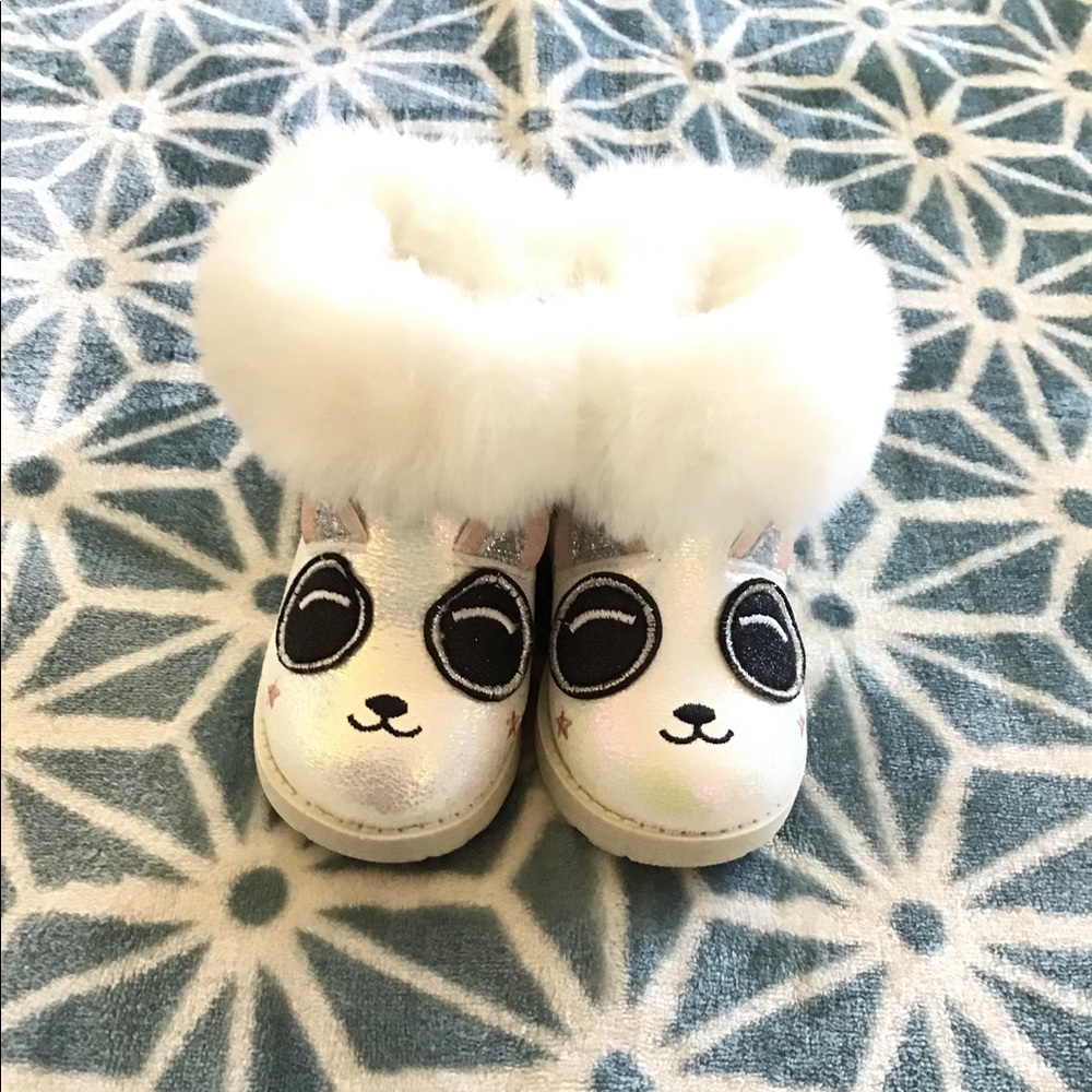 Girls Panda Boots